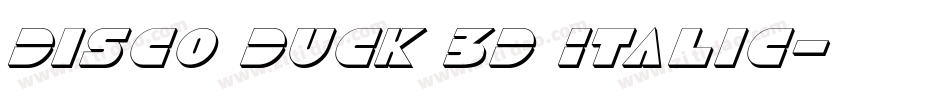 Disco Duck 3D Italic字体转换